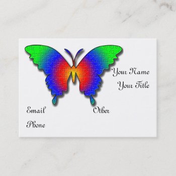 Autism Butterfly Business Profile Card Template by DesignsbyLisa at Zazzle