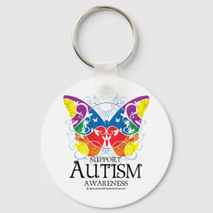 Autism Butterfly Keychain