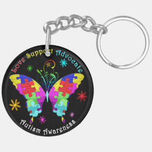 Autism Butterfly Keychain