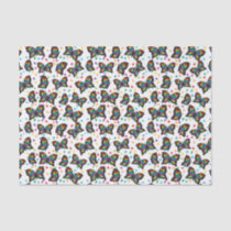 Autism Butterfly Pattern Autism Awareness Tissue Paper