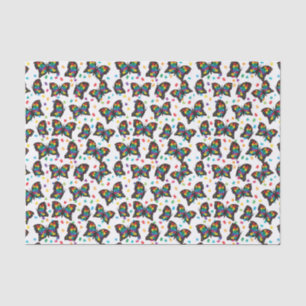 Autism Butterfly Pattern Autism Awareness Tissue Paper