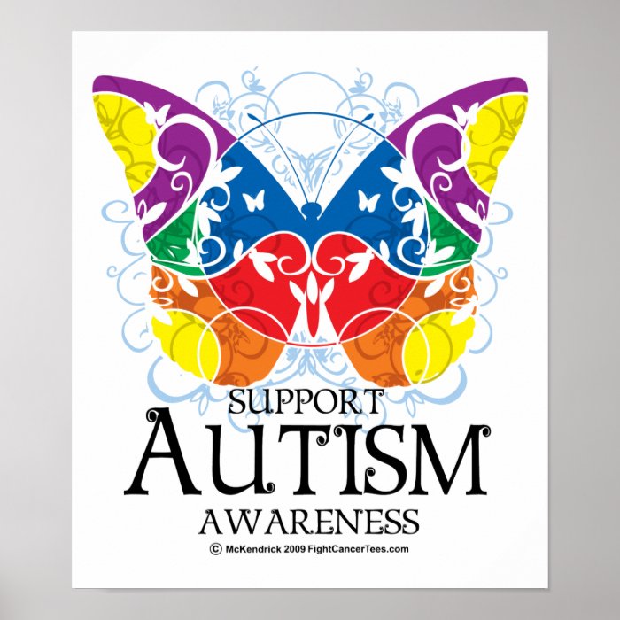 Autism Butterfly Posters