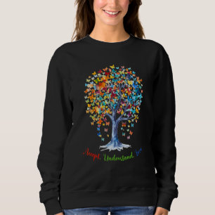 Autism Butterfly Tree - Acceptance, Understanding, Sweatshirt