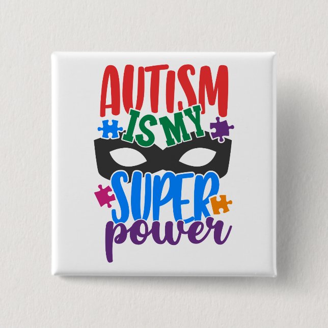Autism  Button (Front)