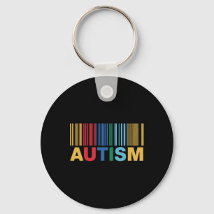 Autism Byrcode Awareness Inclusion Artwork Keychain