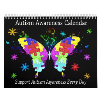 Autism Calendar by AutismSupportShop at Zazzle