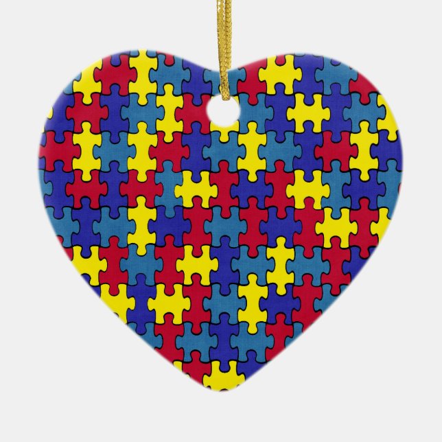 Autism Ceramic Ornament (Front)