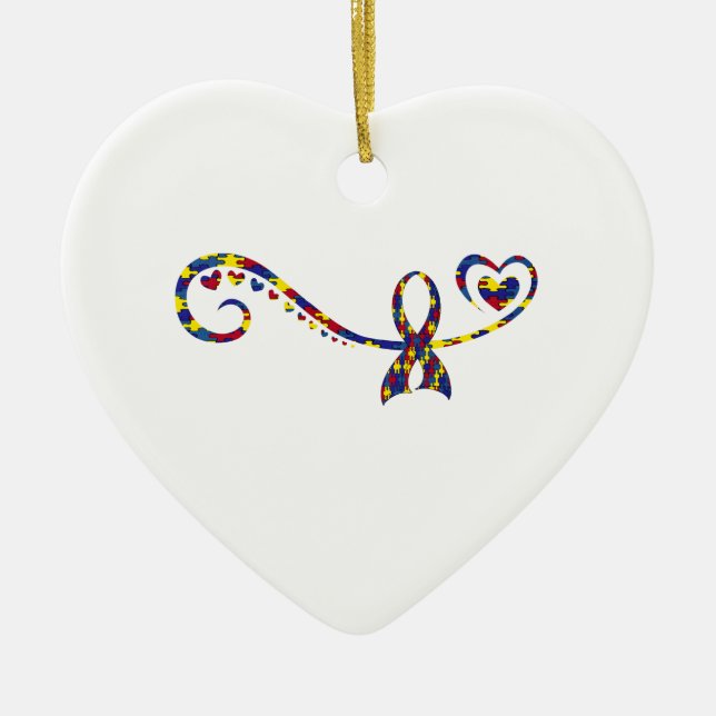 Autism Ceramic Ornament (Front)