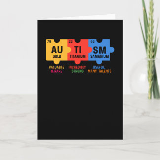 Autism Chemistry Make Up Card
