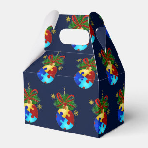 Autism Christmas Bauble Favor Boxes