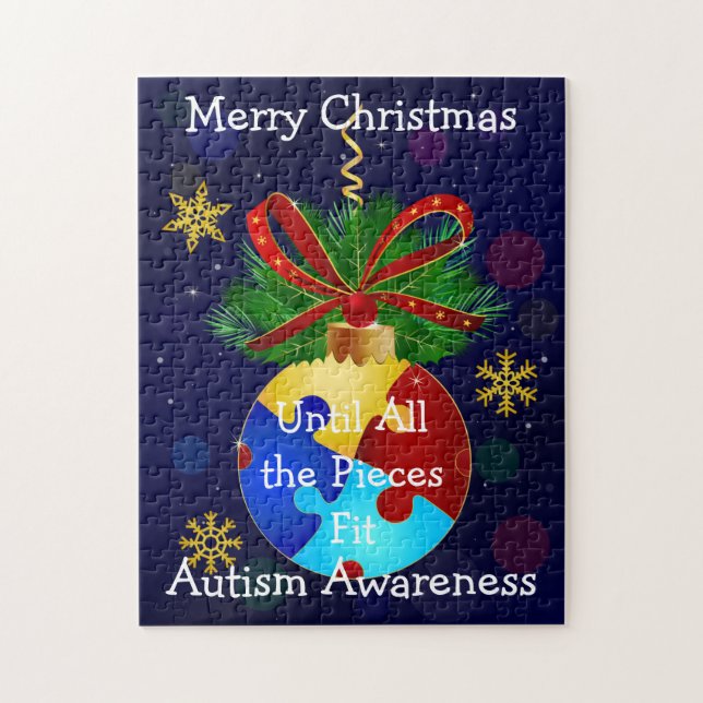 Autism Christmas Bauble Jigsaw Puzzle (Vertical)