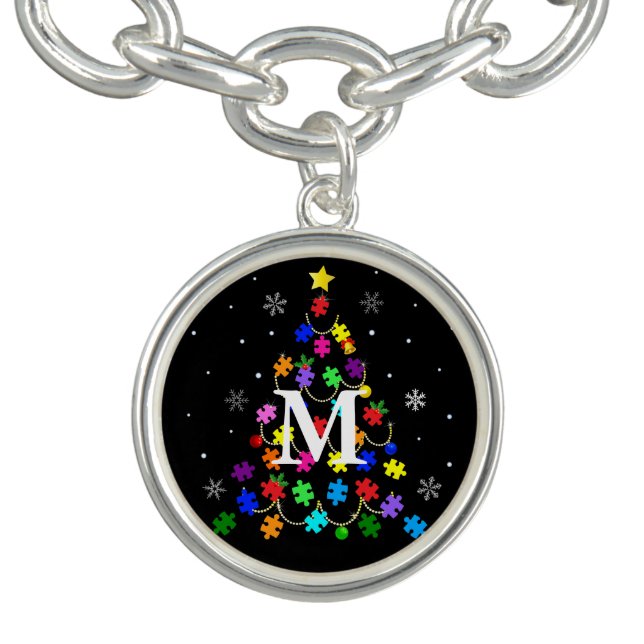 Autism Christmas Tree Bracelet (Design)