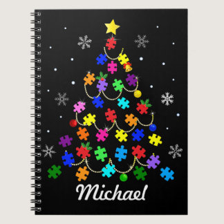 Autism Christmas Tree Notebook