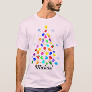 Autism Christmas Tree T-Shirt