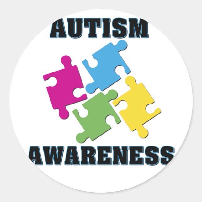 Autism Classic Round Sticker (Front)