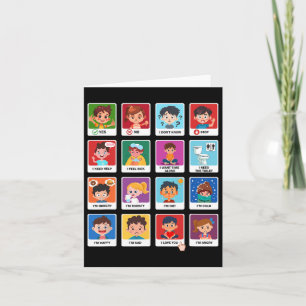Autism Communication Cards Kids Emotions Speech Th