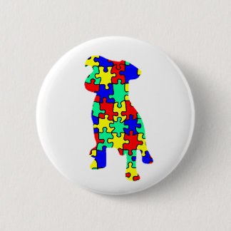 Autism Companion Dog Button