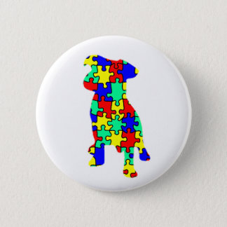 Autism Companion Dog Button