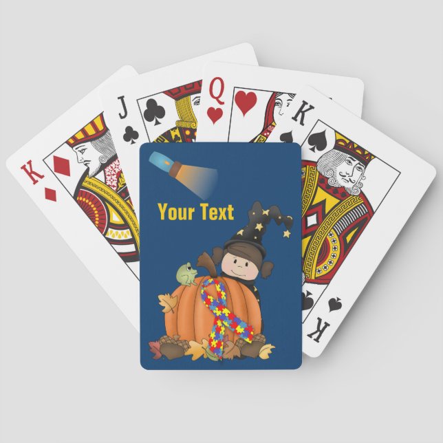 Autism Cool Kid  Deck Standard Playing Cards (Back)