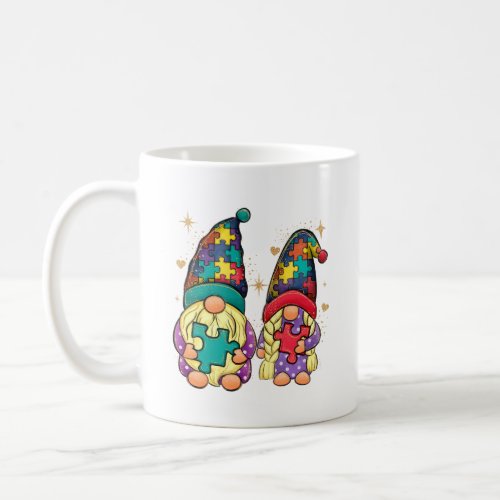 Autism Couple Gnome  Coffee Mug