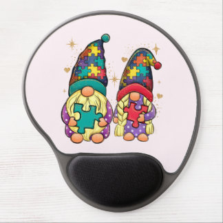 Autism Couple Gnome Gel Mouse Pad