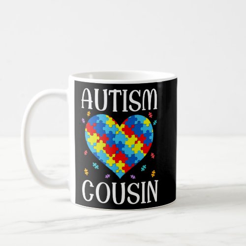 Autism Cousin Matching Family Heart Autism Awarene Coffee Mug
