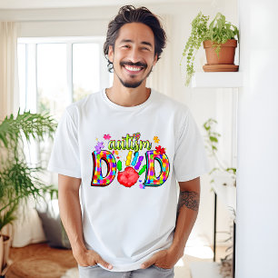 Autism Dad Autism Awareness Hand T-shirt