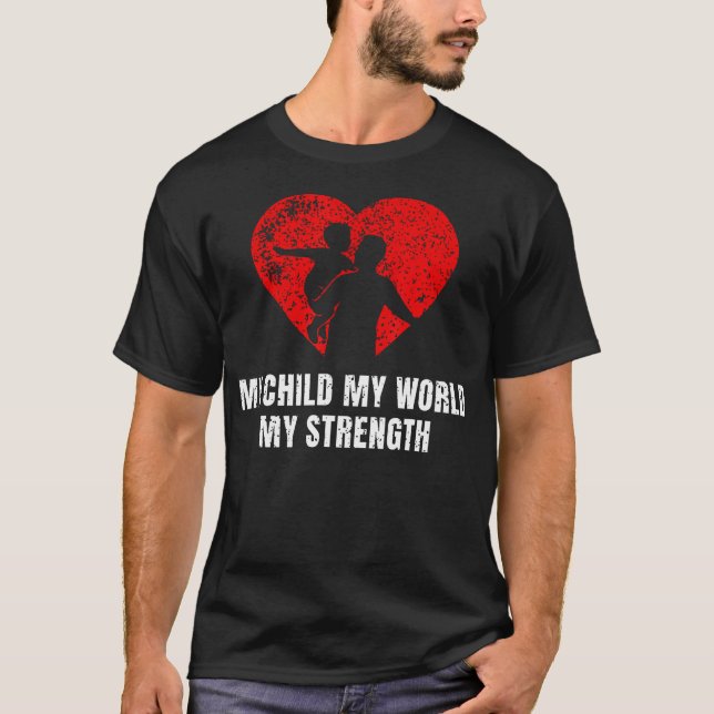 Autism Dad Awareness Support Neurodiversity Pride T-Shirt (Front)