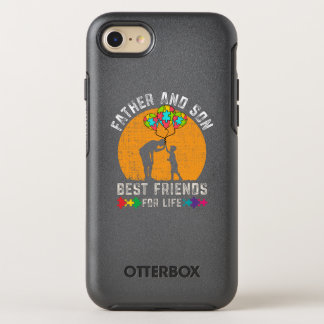 Autism Dad Father and Son for Autism Awareness OtterBox Symmetry iPhone SE/8/7 Case
