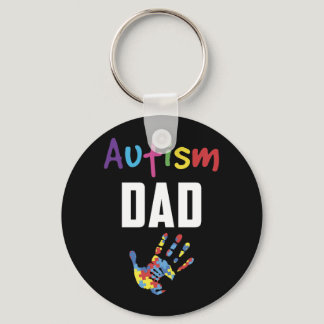 Autism Dad Father's Day Keychain