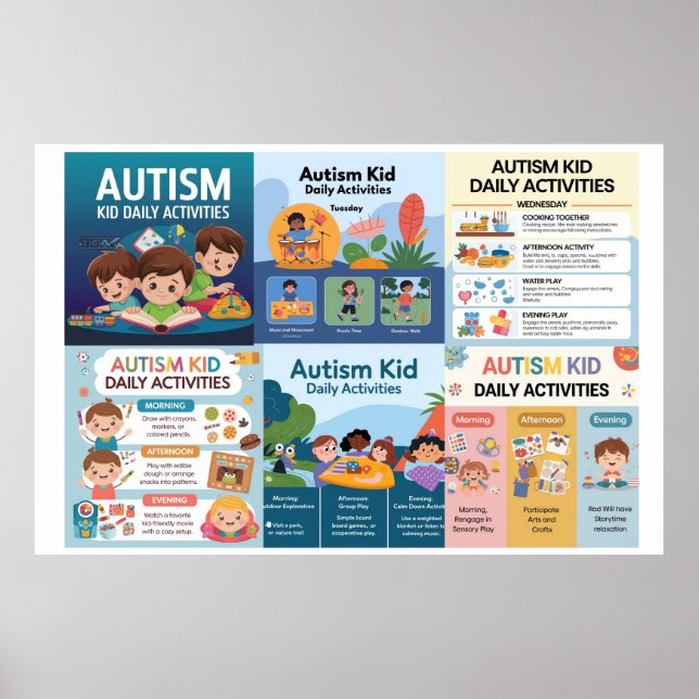 autism - daily activities chart (Front)