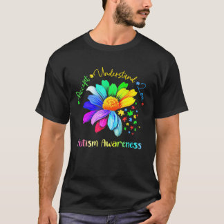 Autism Daisy Accept Understand Love Autism Awarene T-Shirt