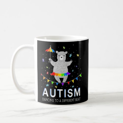 Autism Dancing To be A Different Beat  Autism Awar Coffee Mug
