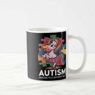 Autism Dancing To Different Beat Unicorn Autism Aw Coffee Mug