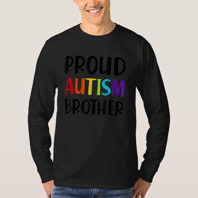 Autism Day Siblings Graphic Classic Love My Brothe T-Shirt (Front)