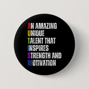 Autism Definition Autism Awareness Month Support I Button