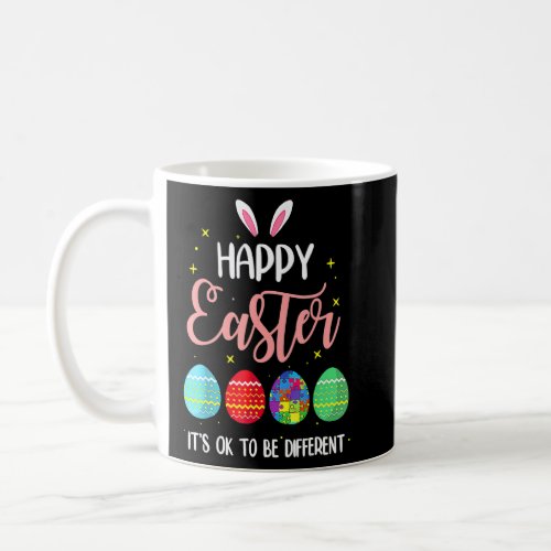 Autism Easter Bunny Egg Puzzle Autism Support  Coffee Mug