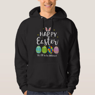 Autism Easter Egg Bunny Puzzle Awareness Kids Hoodie