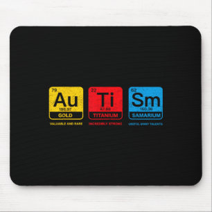 Autism elements au ti sm periodic table autism mouse pad