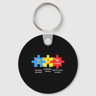 Autism Elements Periodic Table Awareness Asd Men W Keychain