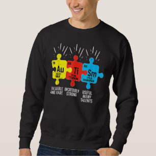Autism Elements Periodic Table Awareness Asd Men W Sweatshirt