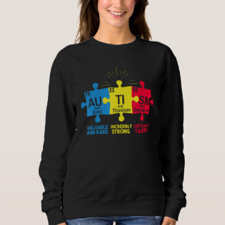 Autism Elements Periodic Table Awareness ASD Men W Sweatshirt