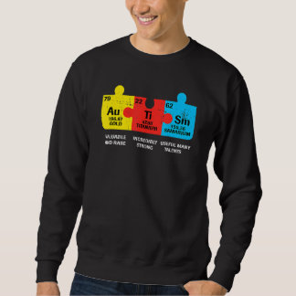 Autism Elements Periodic Table Awareness Asd Men W Sweatshirt