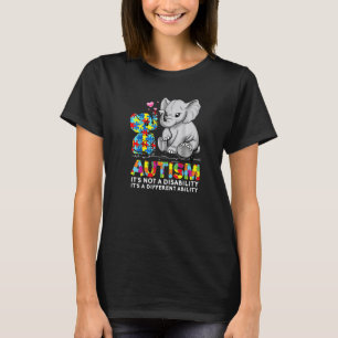 Autism Elephant Awareness Gift Dad Mom Kids Teache T-Shirt
