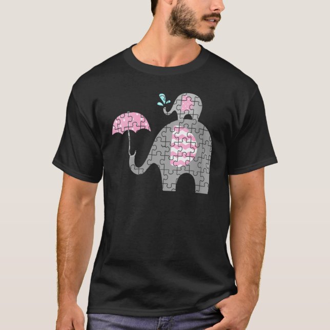 Autism Elephant Mom Autism Child Awareness Kids To T-Shirt (Front)