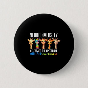 Autism Embrace Neurodiversity Celebrate The Spectr Button