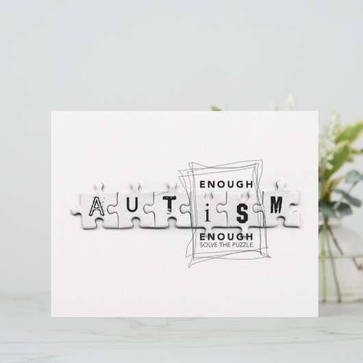 Autism Enough is enough (Standing Front)