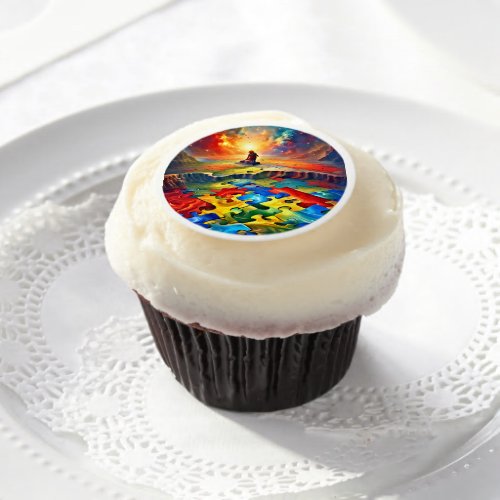 Autism Events _ One Dozen Dipped Oreo Cookies Edible Frosting Rounds