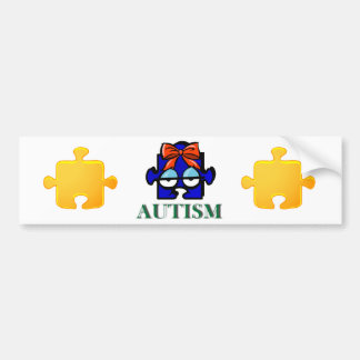 Autism Face Bumper Sticker