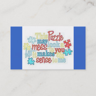 Autism Facts Business Card